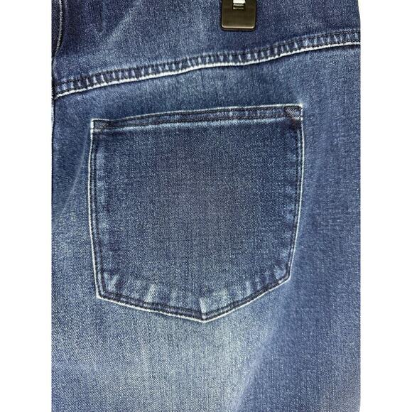 Soft Surroundings Pull On Jeans Women's Size XL Dark Wash Stretch Jegging - Picture 3 of 7